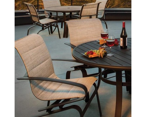 Edge Padded Sling Collection Commercial Outdoor Dining Sets