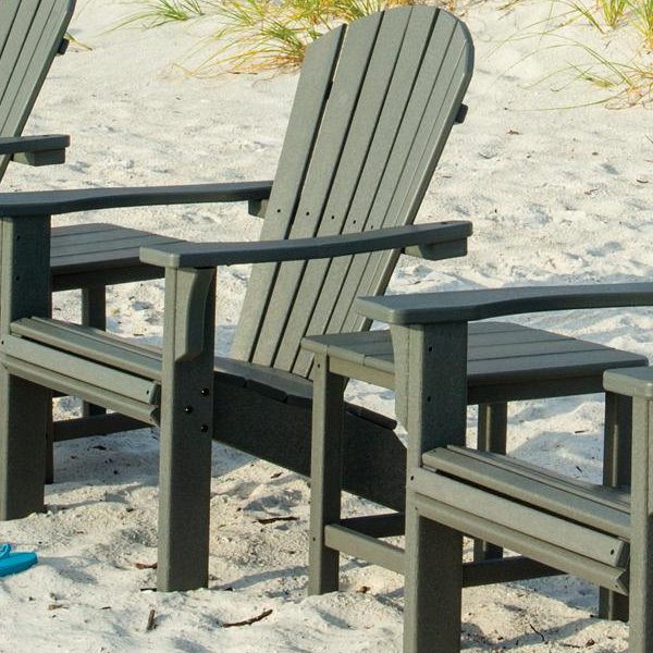 Texawood Recycled Plastic Lumber Adirondack Lounge Chairs 