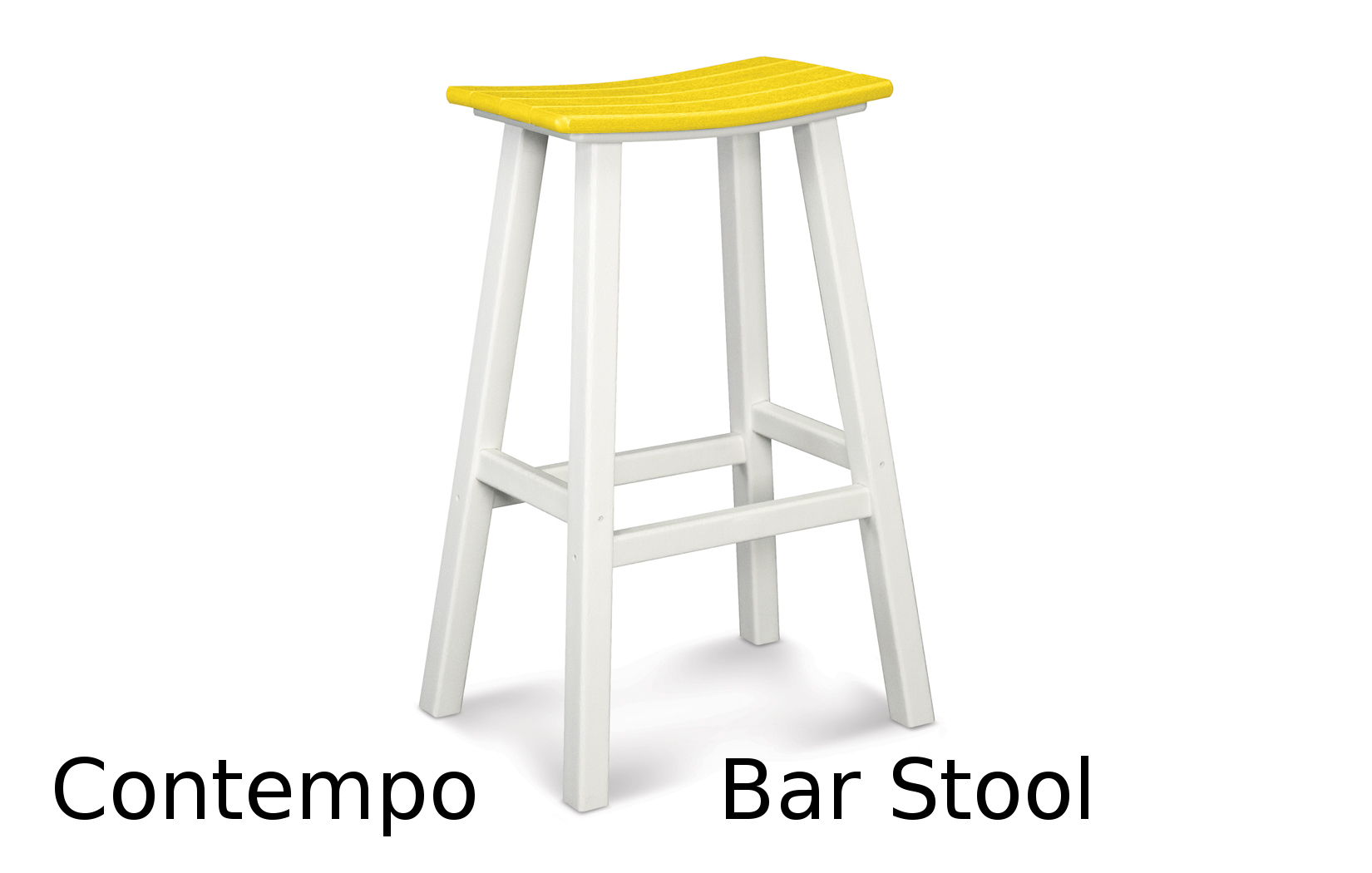 Texawood Breeze Collection Contempo Saddle Bar Stool