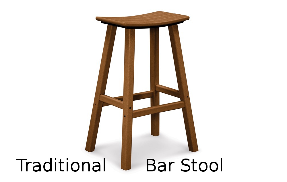 Texawood Breeze Collection Traditional Bar Stool