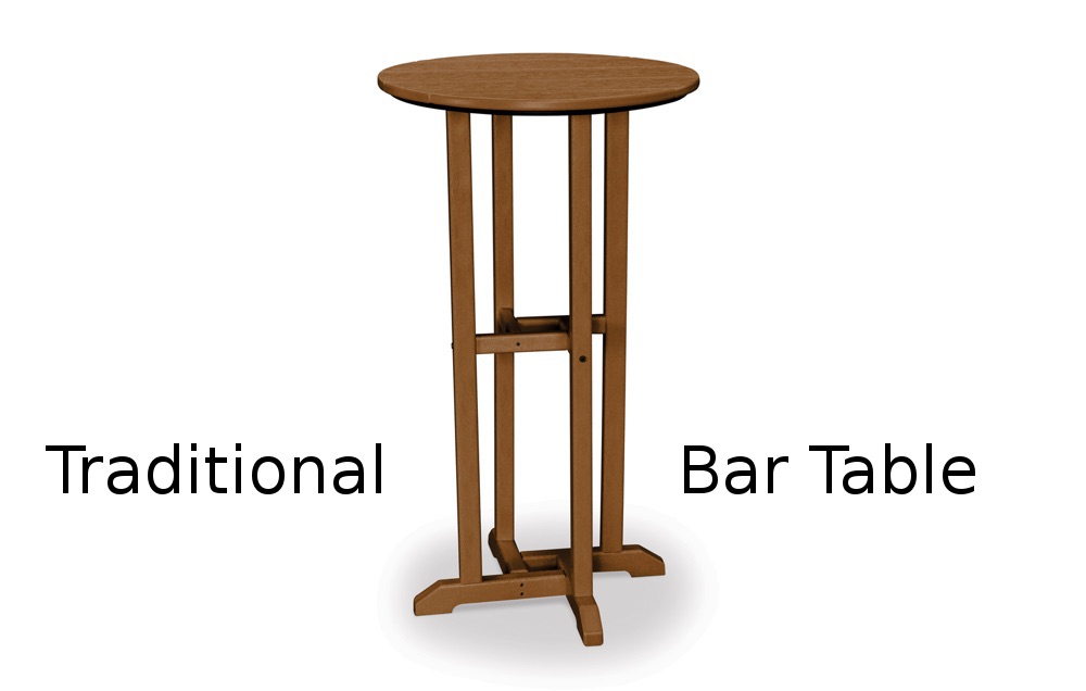 Texawood Breeze Collection Traditional Bar Table