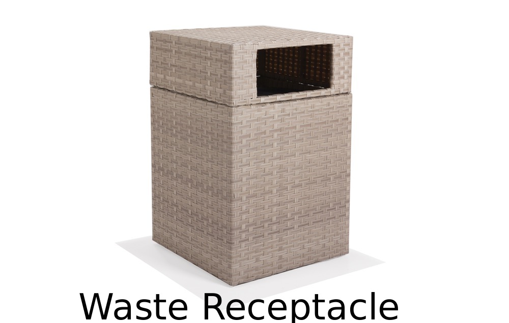 Coeur DAlene Collection Trash Receptacle