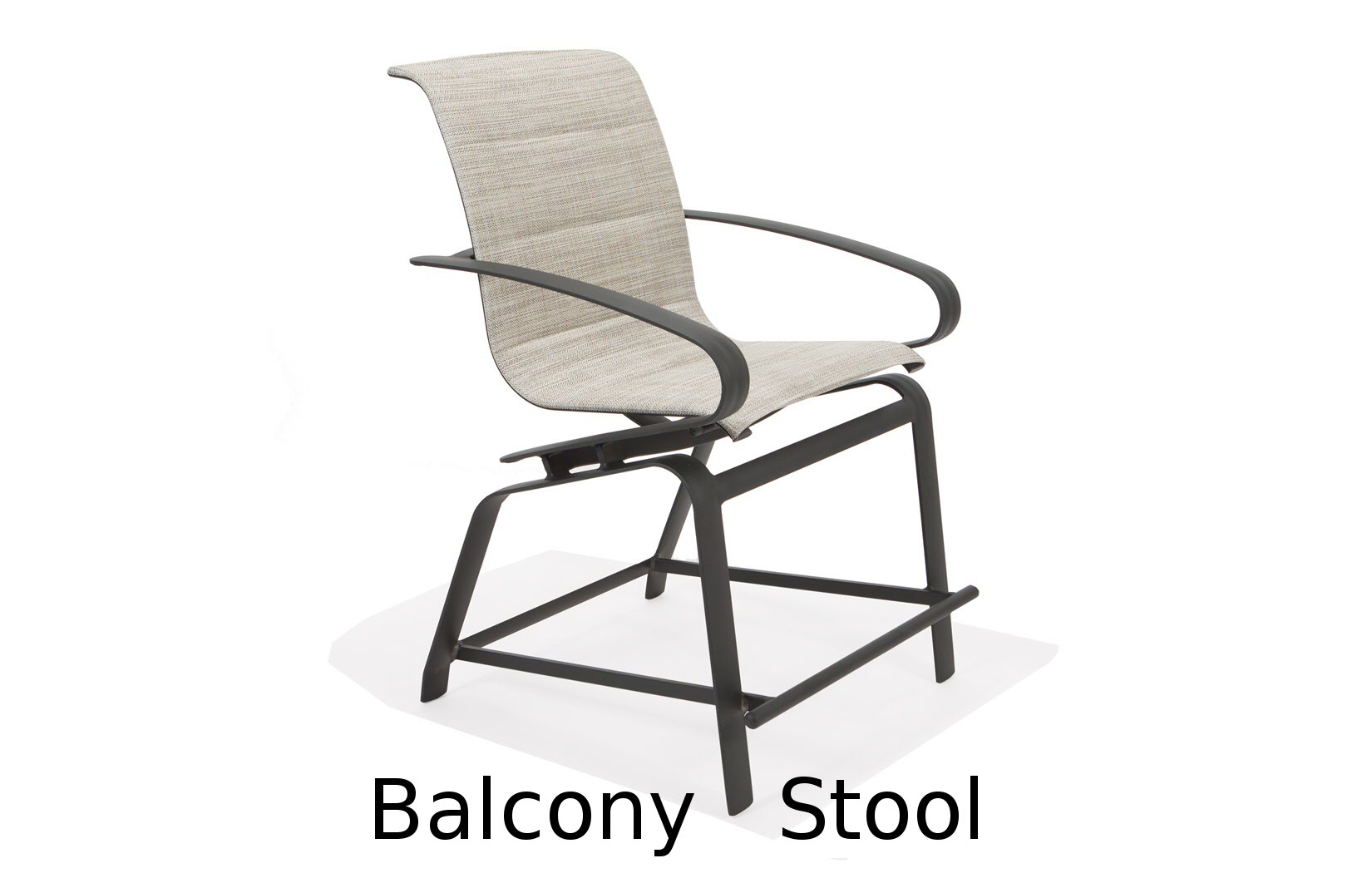 Edge Padded Sling Collection Balcony Stool