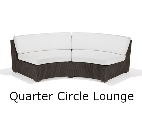 Nexus Collection Quarter Circle Lounge with Back