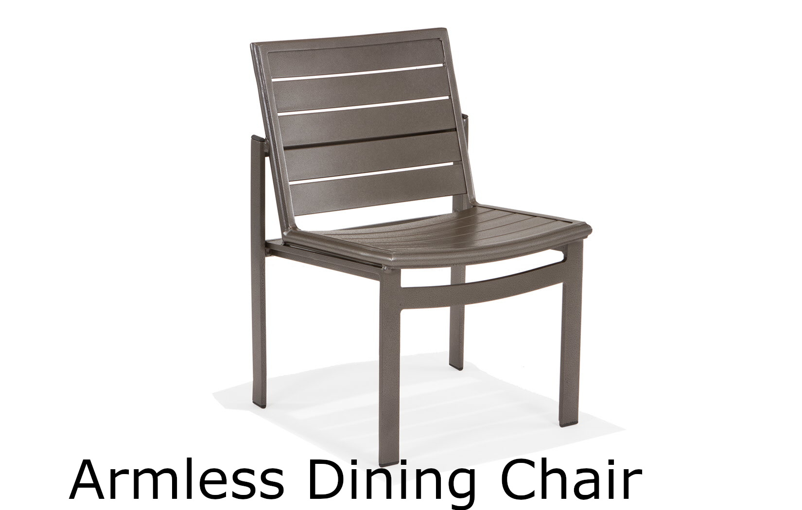Meza Slat Collection Armless Dining Chair