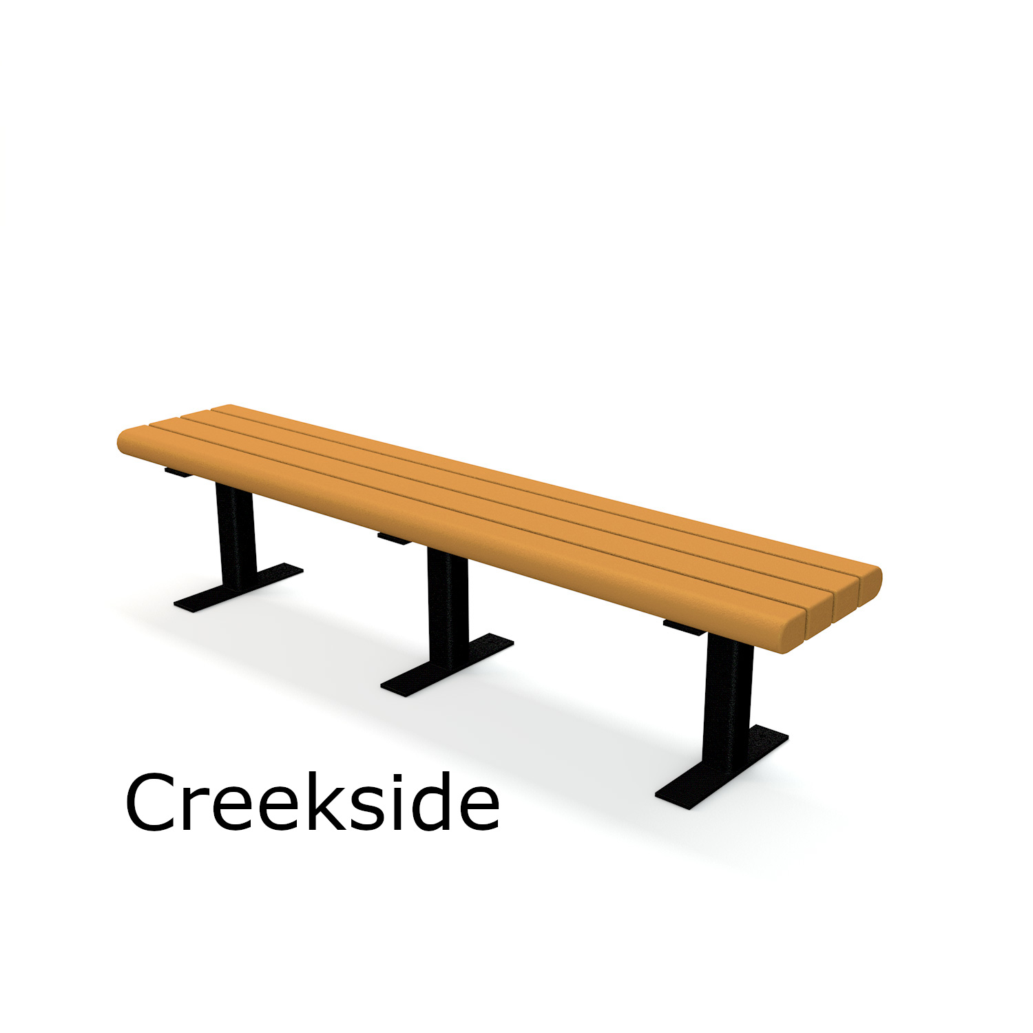 Creekside Recycled Plastic Lumber Flat Bench