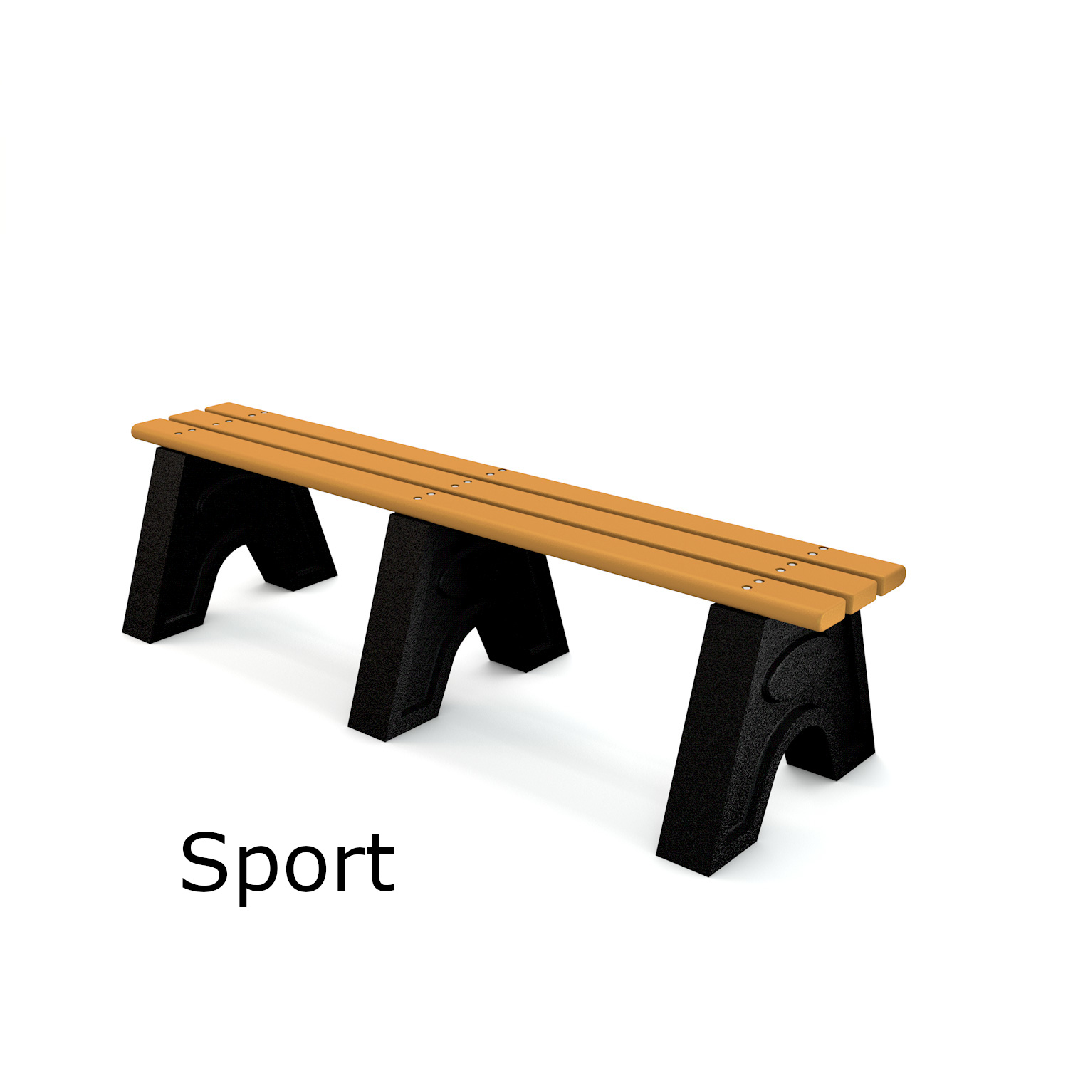 Sport Recycled Plastic Lumber Flat Bench
