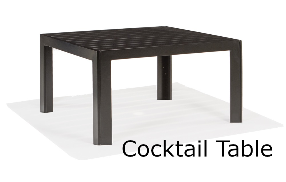 Meza Slat Square Cocktail Table