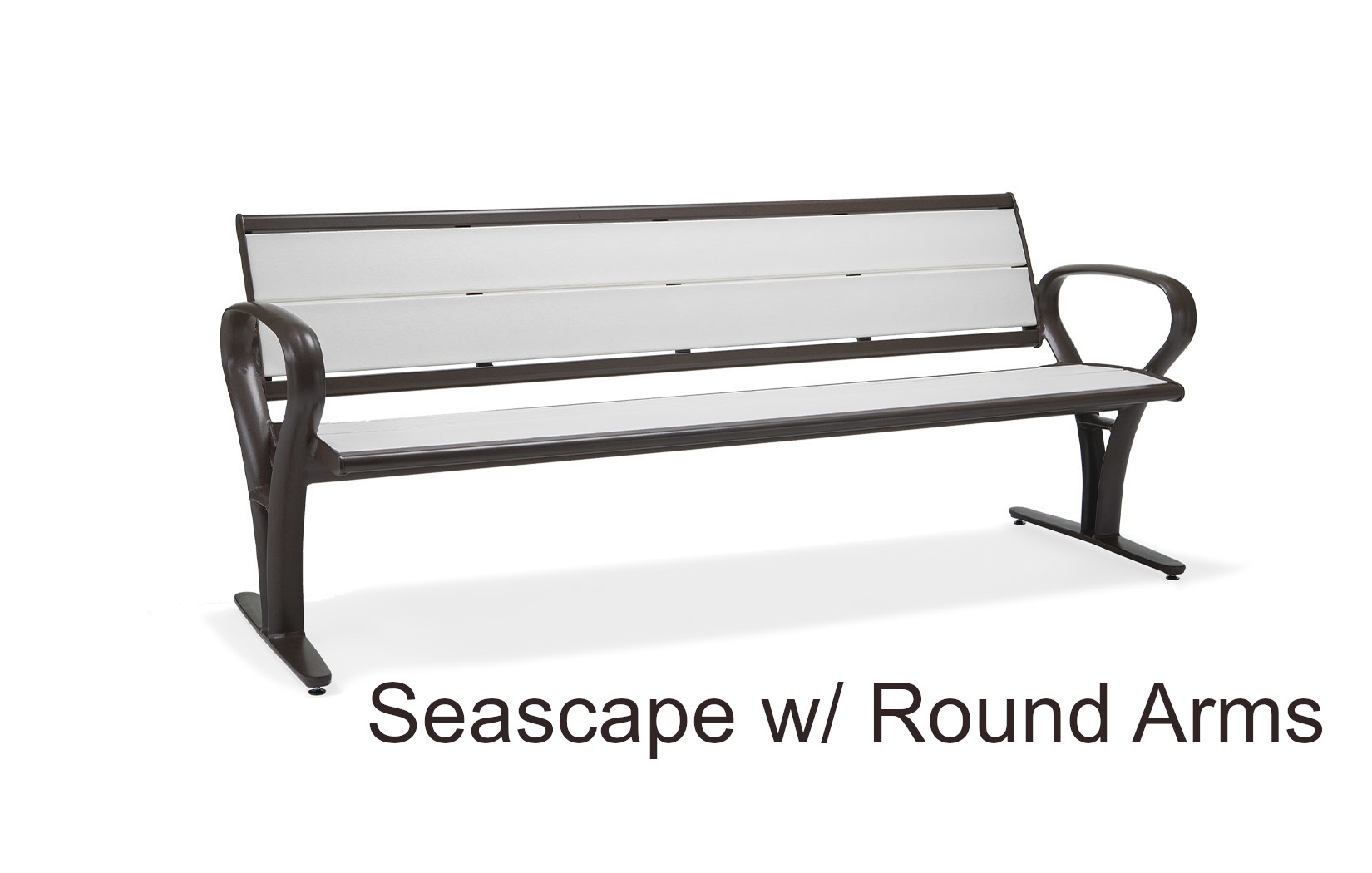 Seascape Contour Bench with Round Armrests