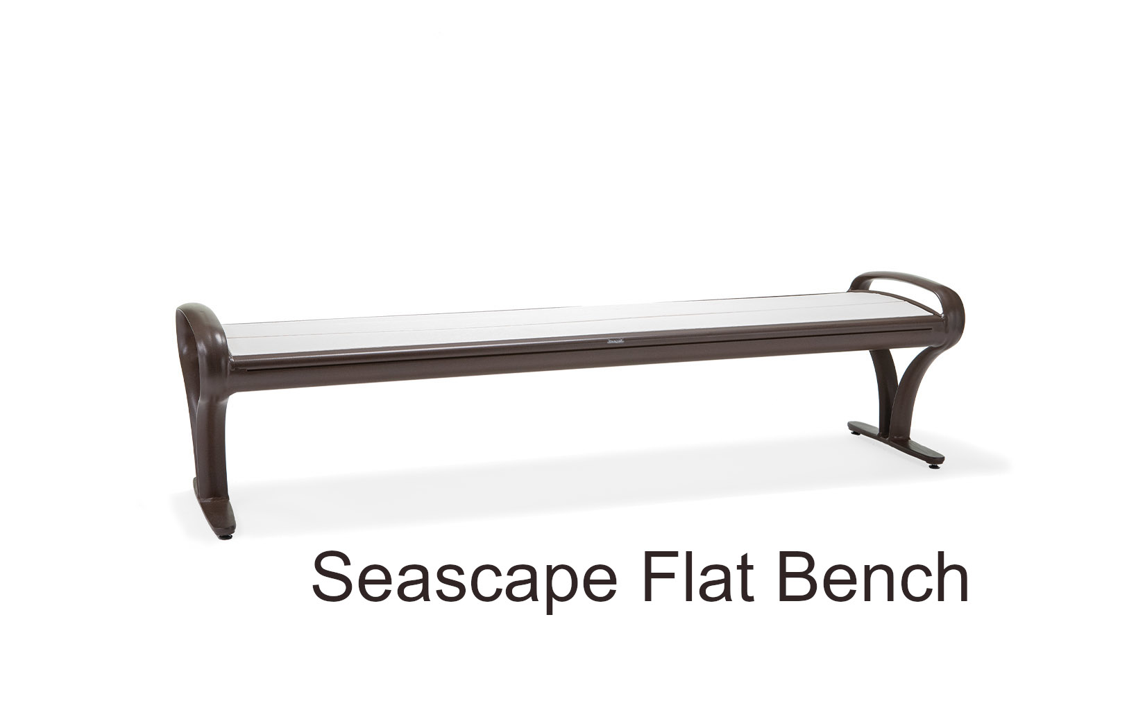 Seascape Flat Bench with Round Armrests