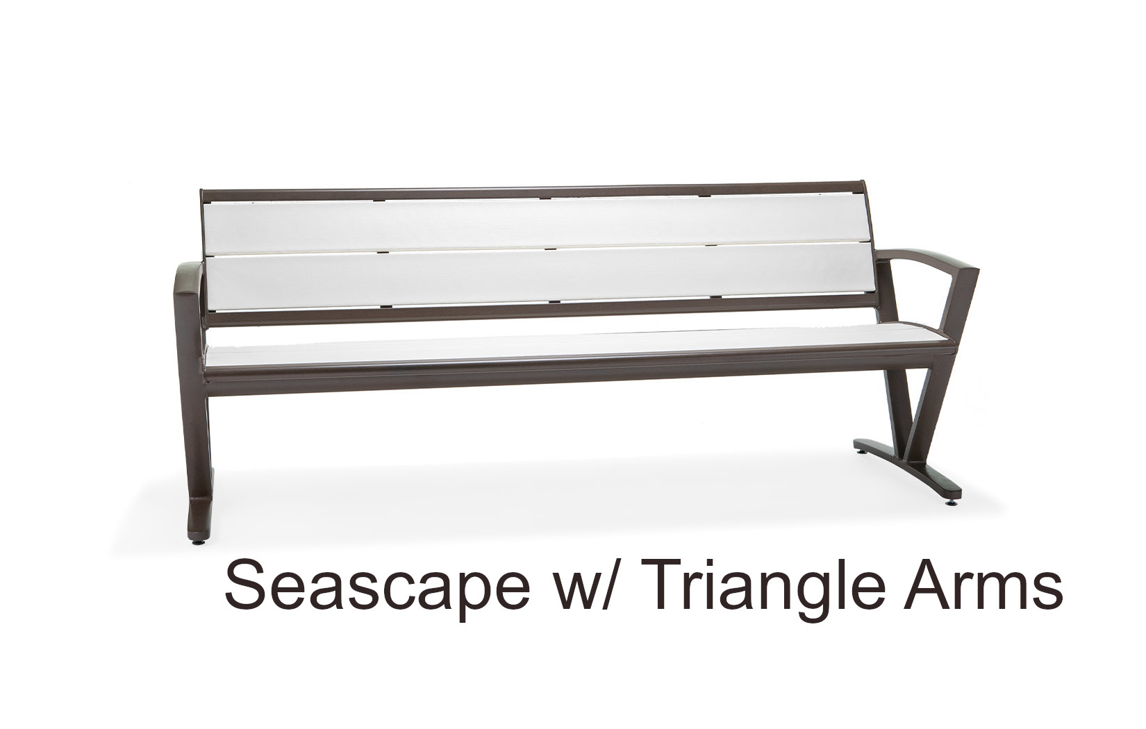 Seascape Contour Bench with Triangle Armrests