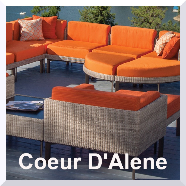 Coeur D' Alene Collection Square Corner Chair