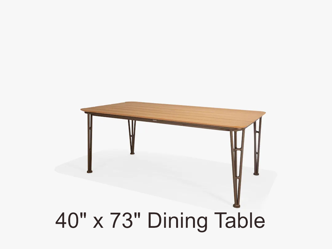 Fountainhead Collection 40 x 73 Inch Rectangular Dining Table