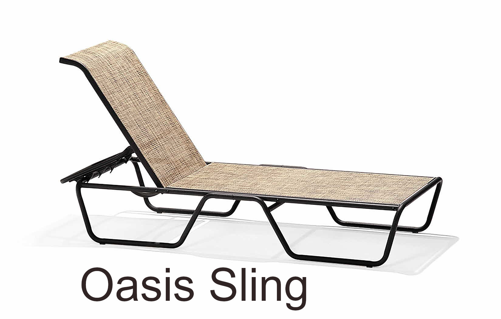 Oasis Sling Collection Stacking Chaise Lounge Chair