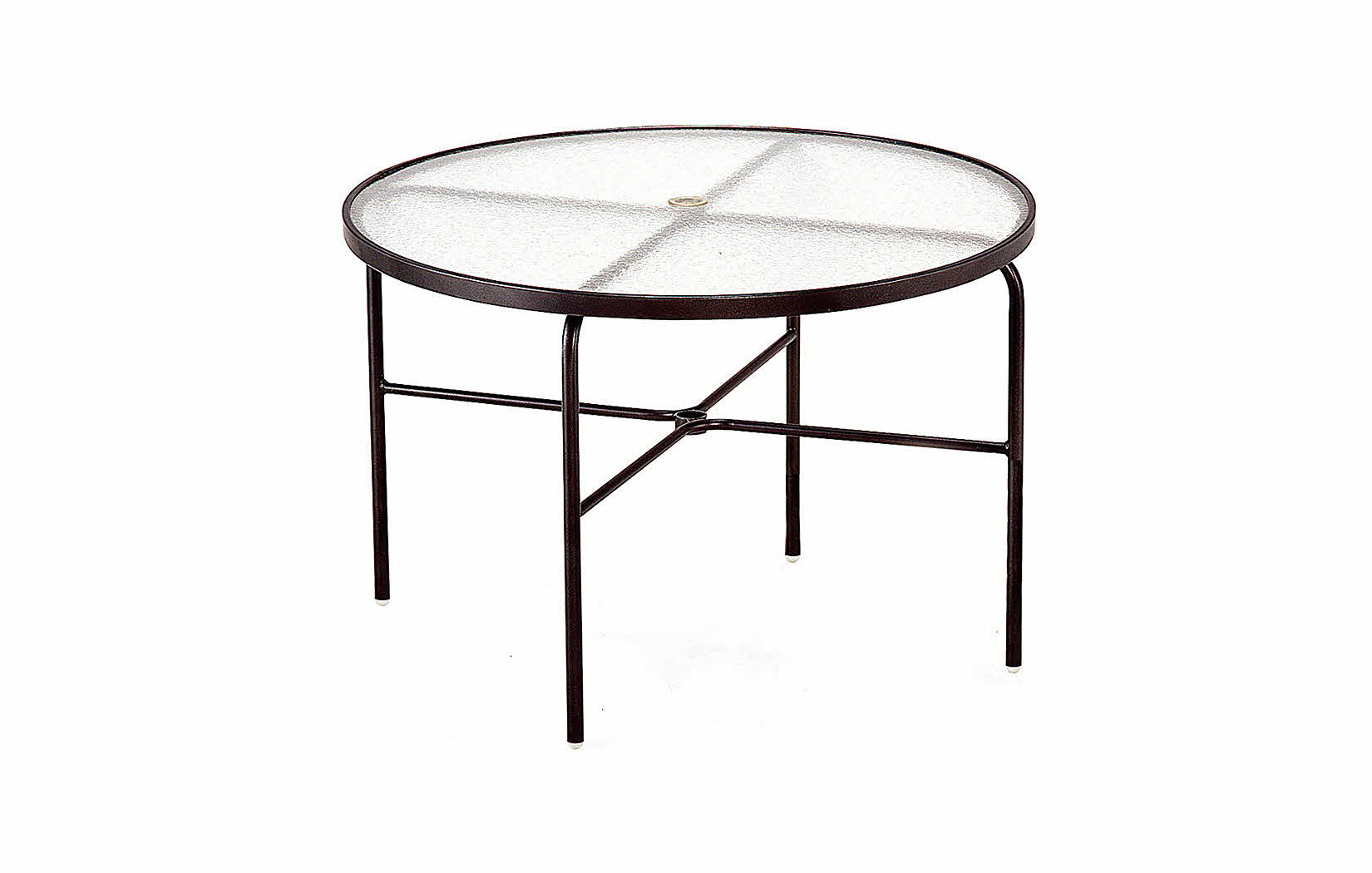 42 Inch Round Acrylic Top Dining Table