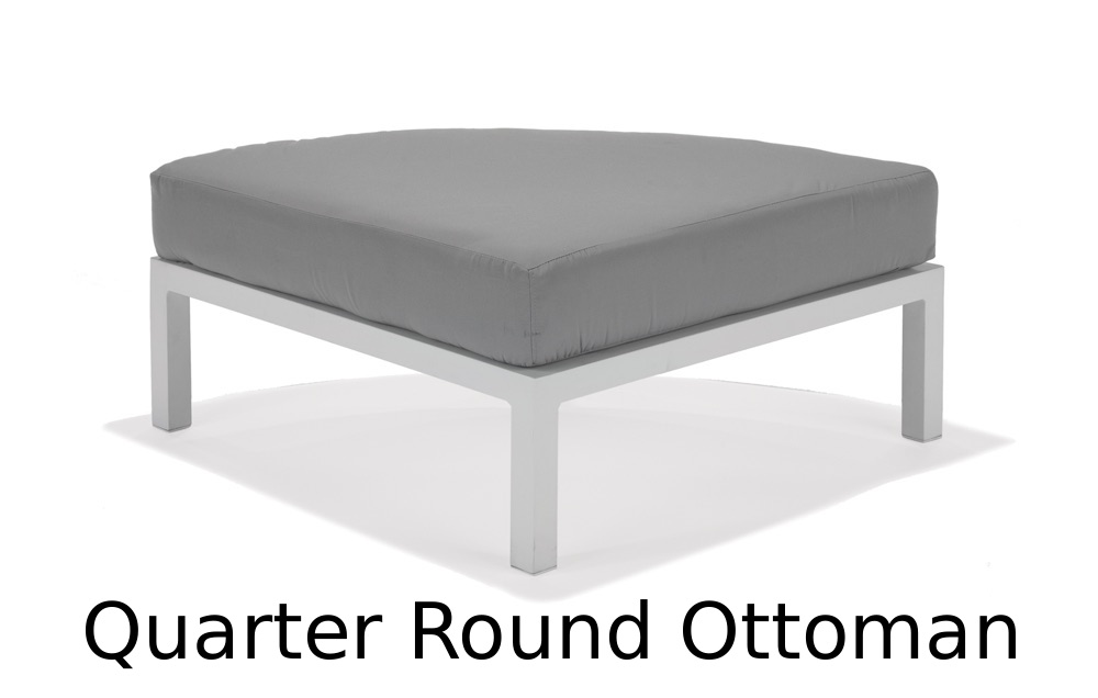 Texacraft Array Modular Collection Quarter Round Ottoman