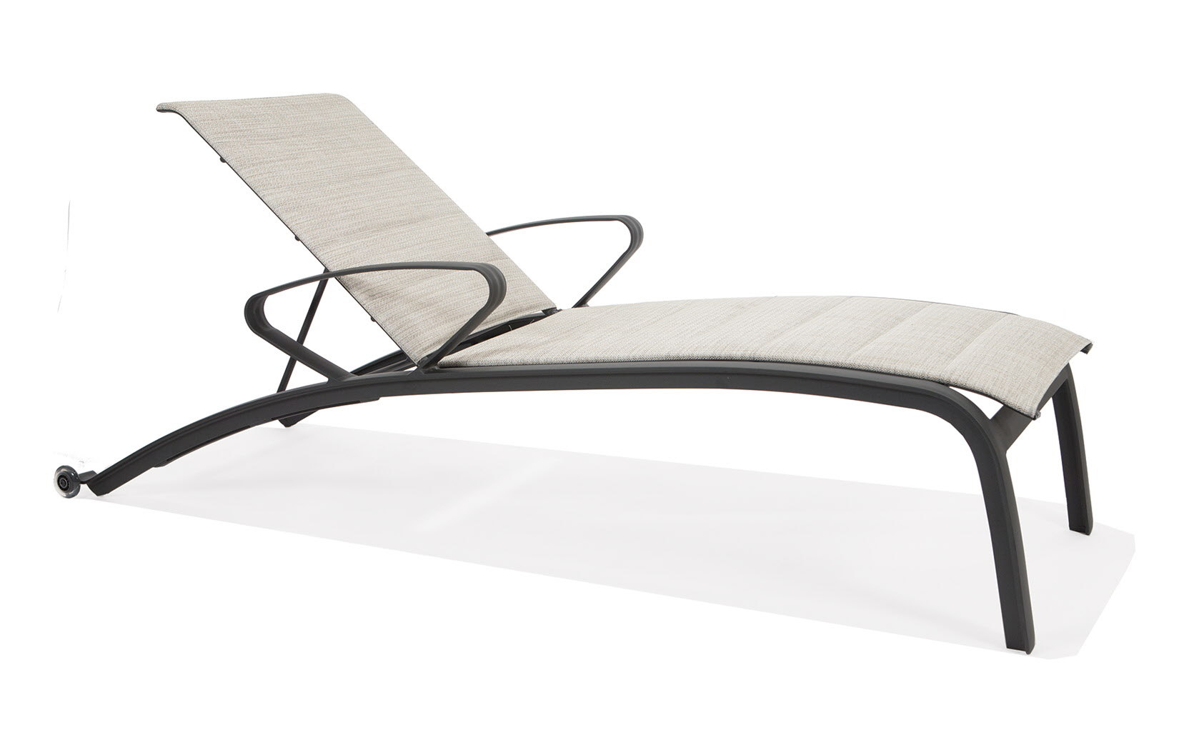 Edge Padded Sling Collection Chaise Lounge with Arms by Texacraft