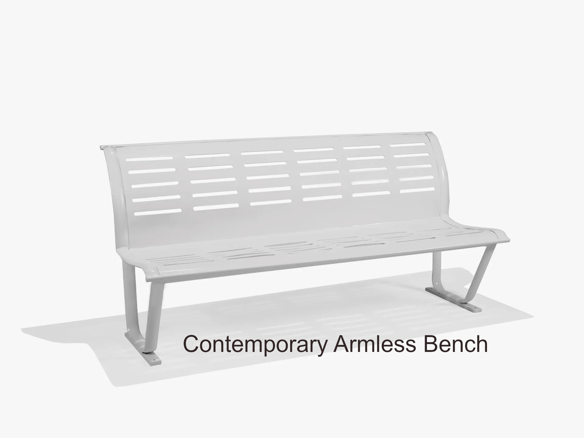 Contemporary Bench with Arms by Texacraft