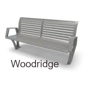 Urbanscape Collection Woodridge Bench by Wabash Valley