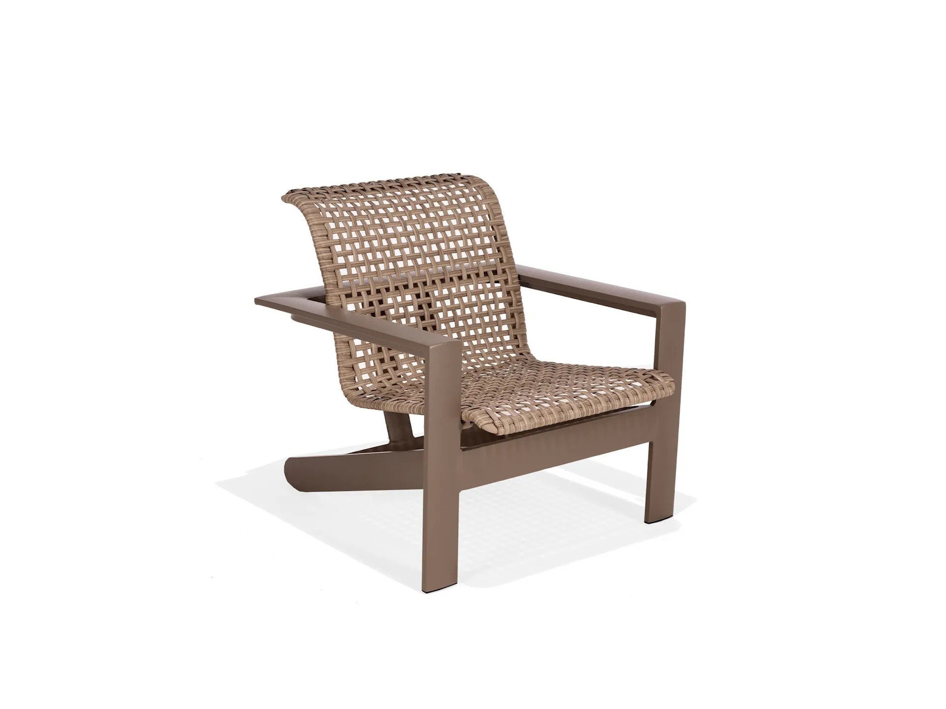 Mid Height Adirondack Lounge Chair with Beachwood Weave by Texacraft