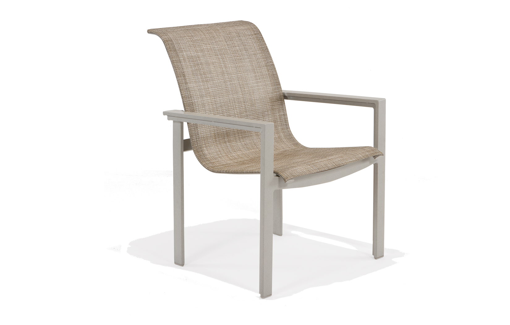 Meza Sling Collection Nesting Dining Chair with Arms by Texacraft