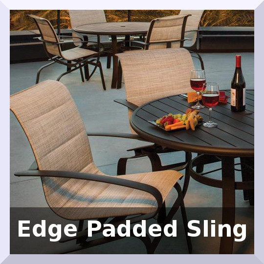 Edge Padded Sling Collection Chat Chair by Texacraft