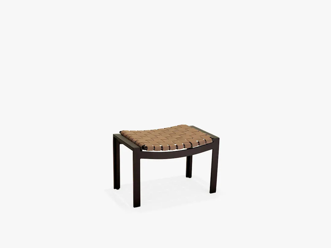 Meza Suncloth Weave Collection Ottoman by Texacraft