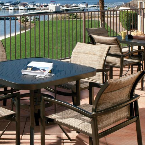 Stamped Aluminum Top Tables by Texacraft