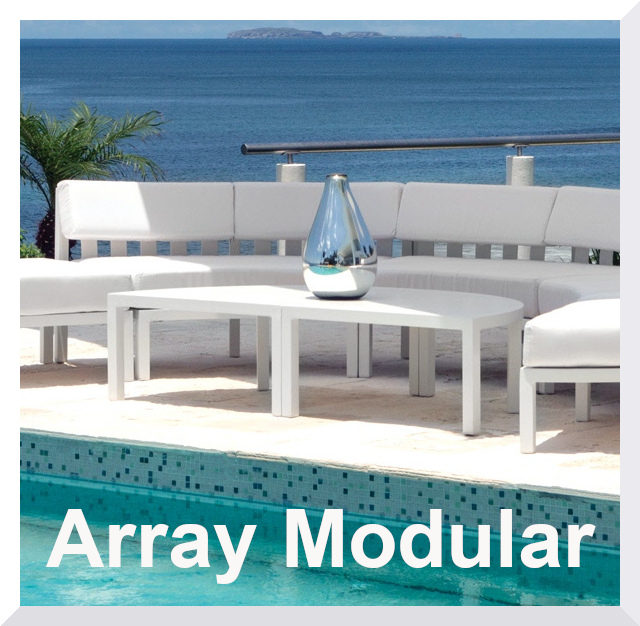 Array Modular Collection Quarter Round Table by Texacraft