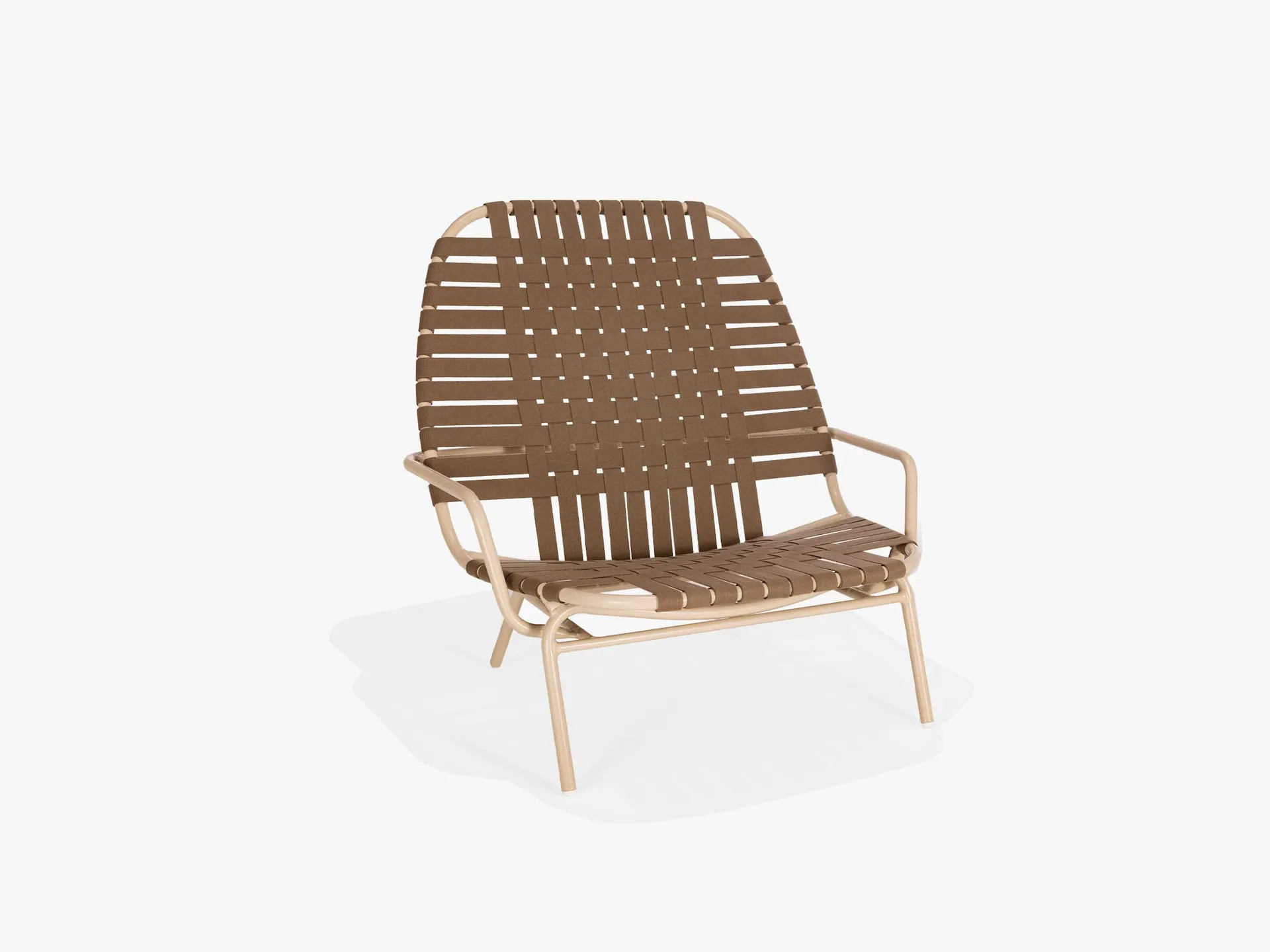 Surf Suncloth Weave Collection Lounge Chair with Arms by Texacraft