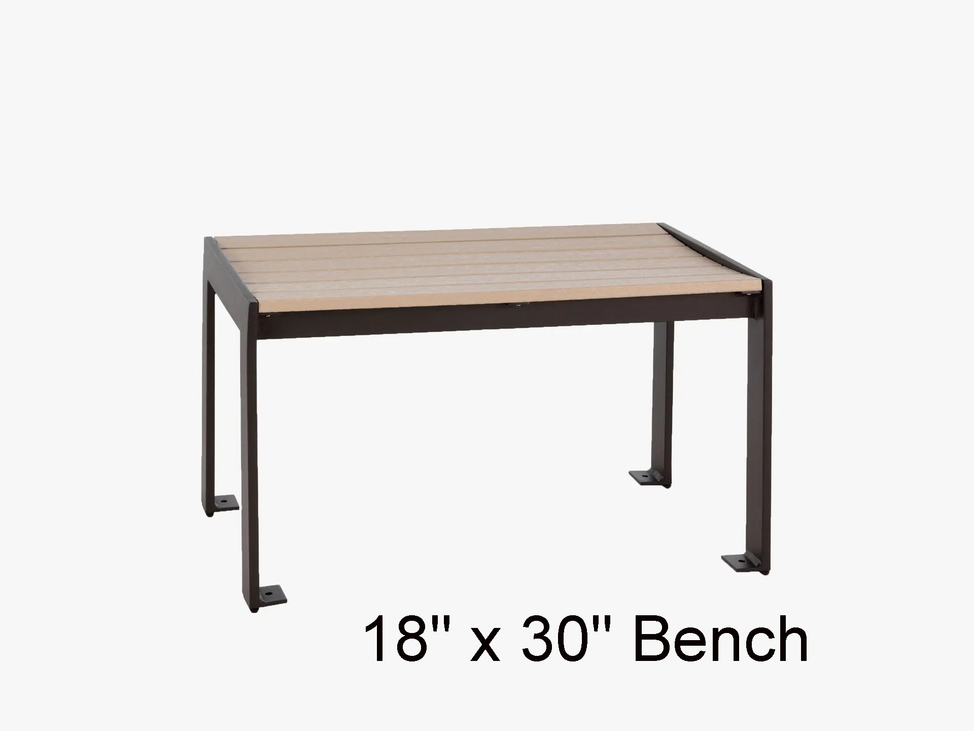 Meza HDPE Collection 18 x 30 Inch Bench by Texacraft