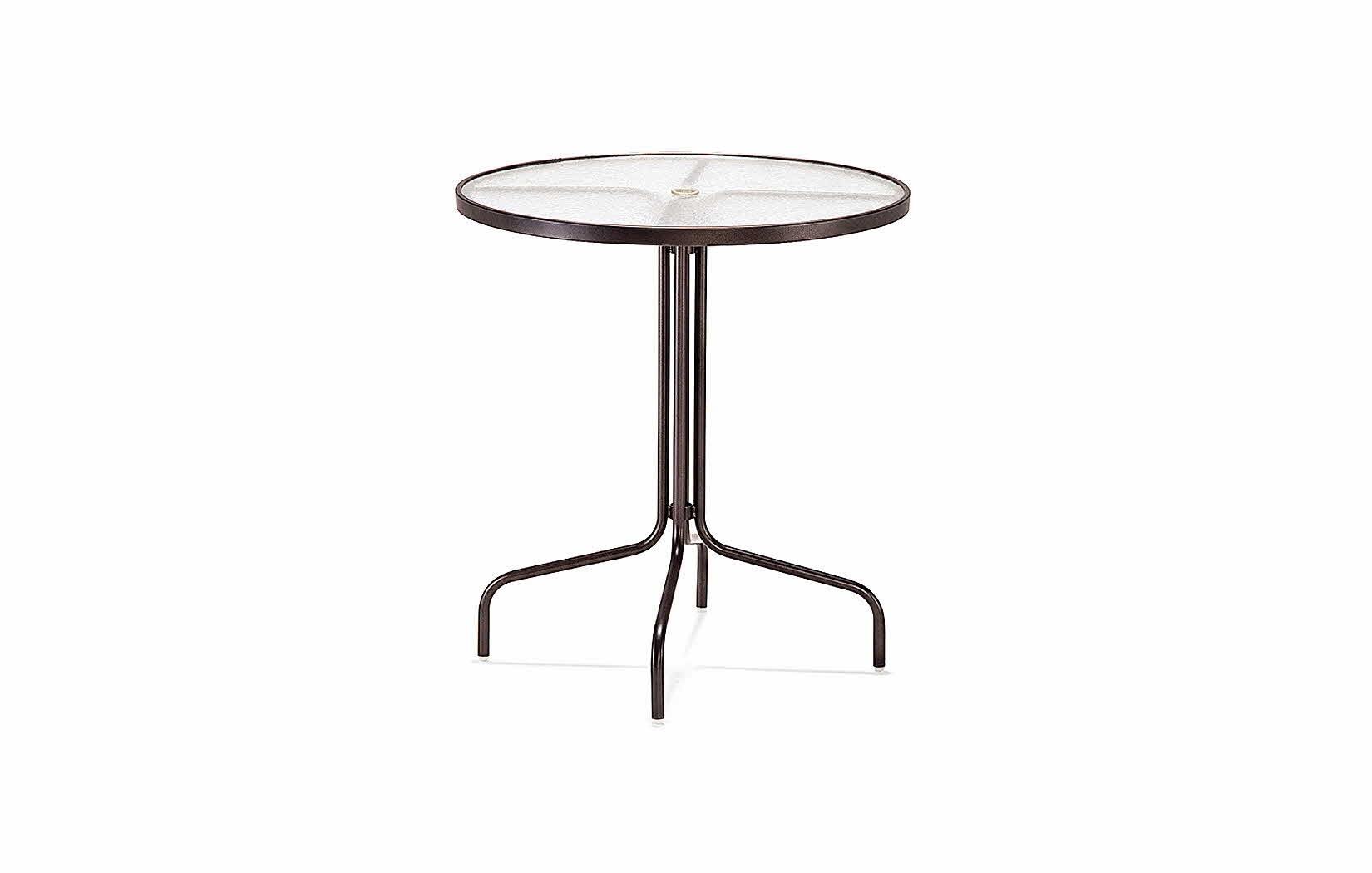 36 Inch Round Acrylic Top Bar Height Table by Texacraft