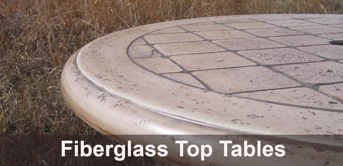 Fiberglass Cultured Granite Top Tables