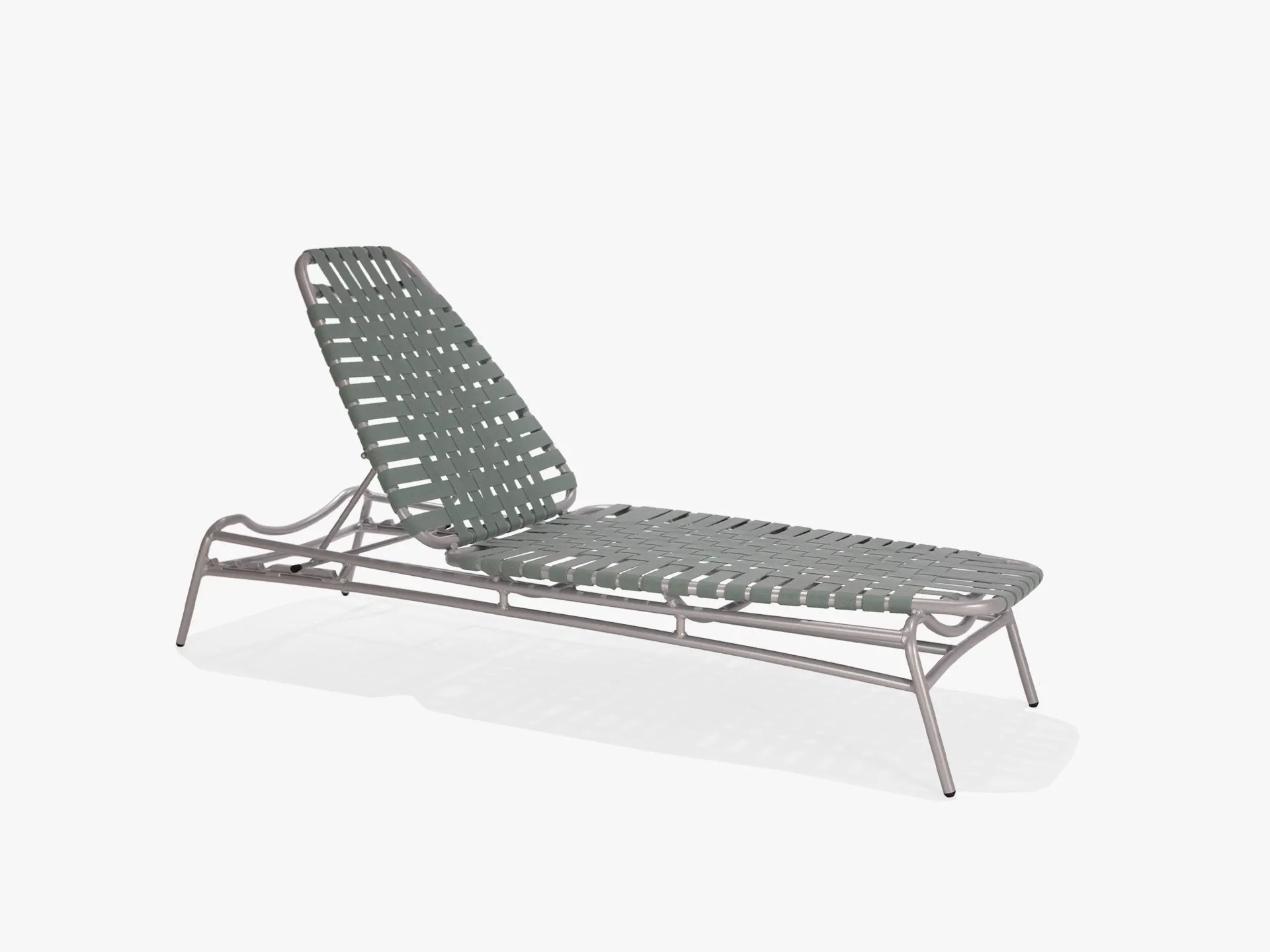 The Surf Suncloth Weave Collection Stacking Adjustable Chaise Lounge by Texacraft