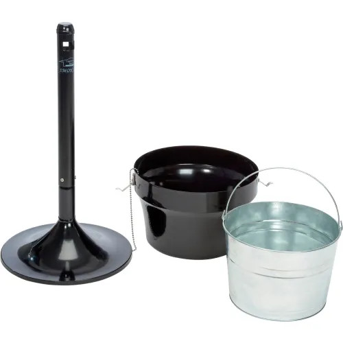 Global Industrial Steel Outdoor Ashtray, 4-1/2 Gallon