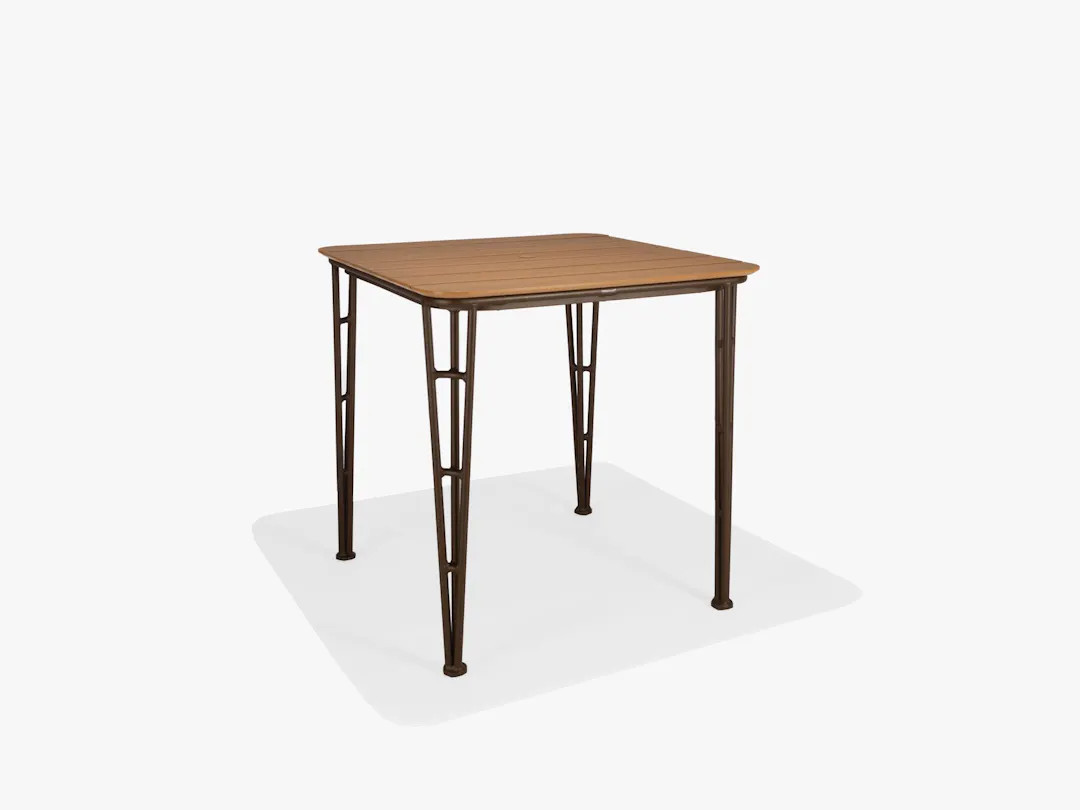 Fountainhead Collection 40‑Inch Square Bar Table by Texacraft