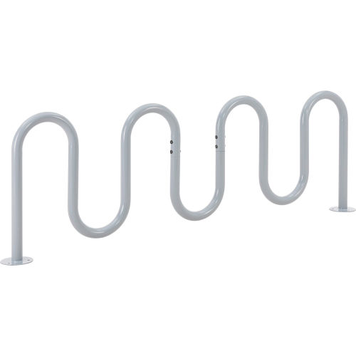 Global Industrial Deluxe 9‑Bike Wave Bike Rack (Surface Mounted)