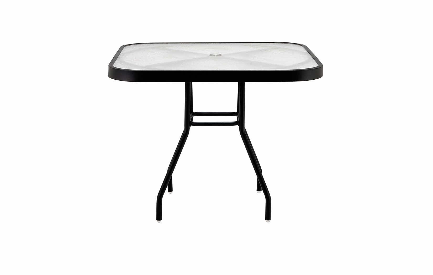 42 Inch Square Acrylic Top Dining Table by Texacraft