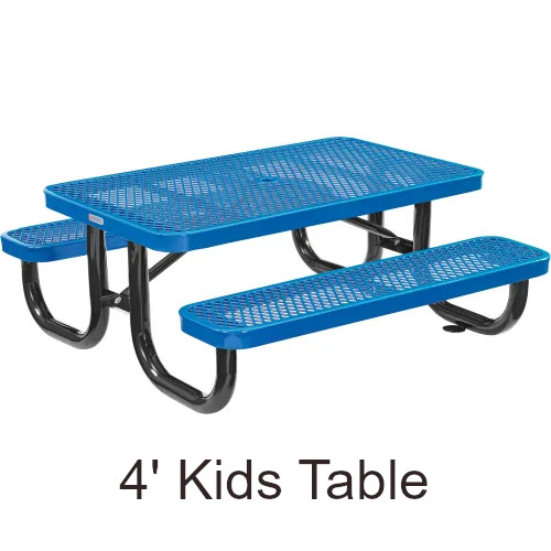 48 Inch Expanded Steel Kids Picnic Table