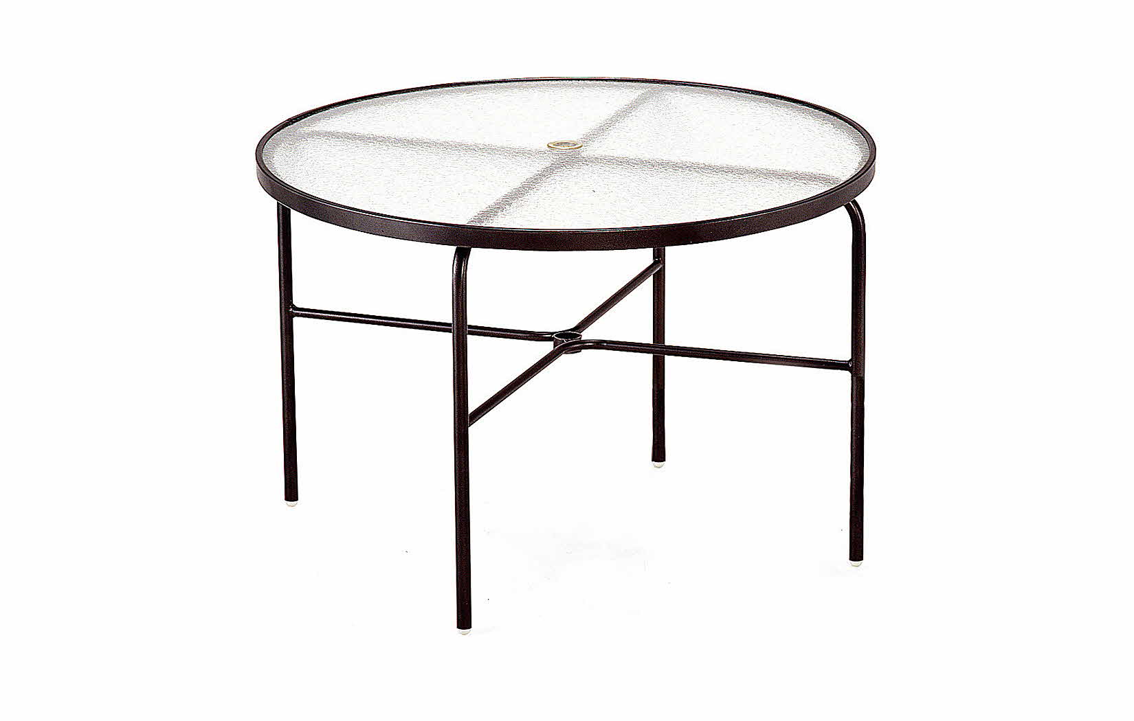 48 Inch Round Acrylic Top Outdoor Dining Table