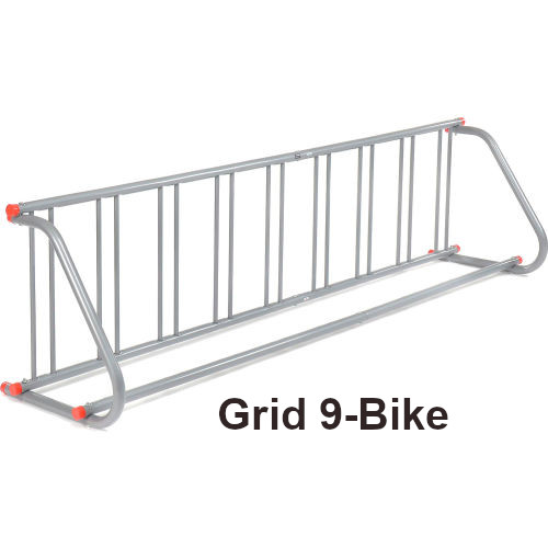 Double-Sided 9-Bike Grid Bike Rack
