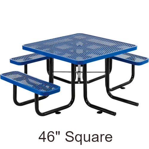 46 Inch Square ADA Compliant Picnic Table with (3) Seats