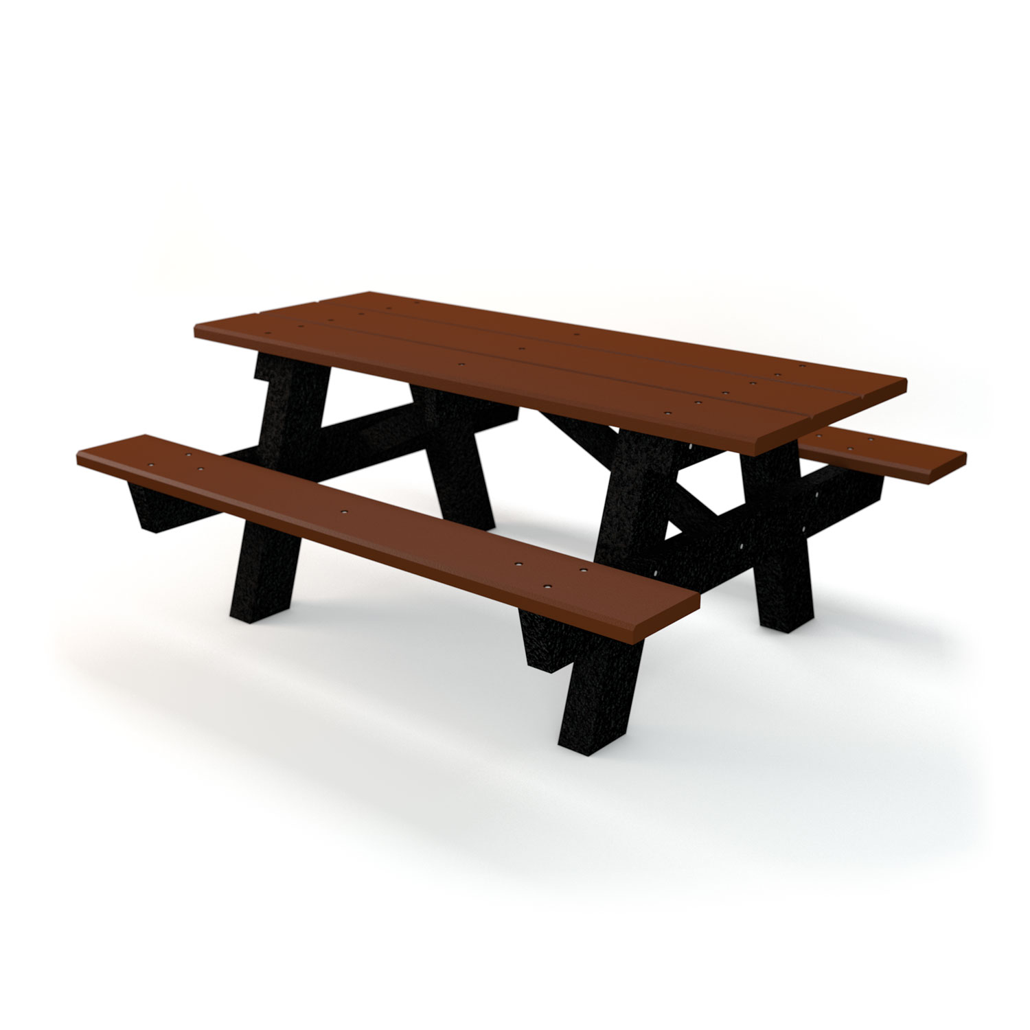 A Frame Recycled Plastic Lumber Picnic Table