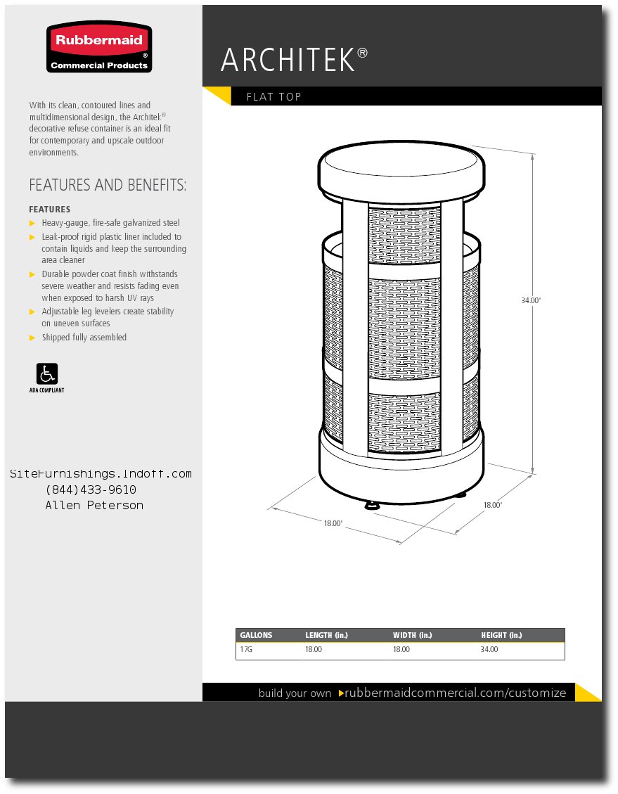 Architek Series Spec Sheets