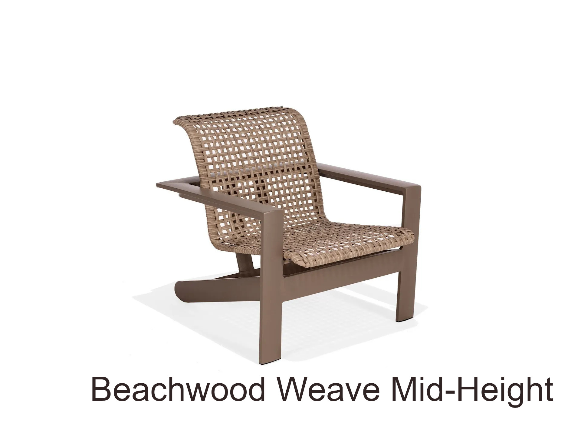 Beachwood Weave Mid-Height Adirondack Chair