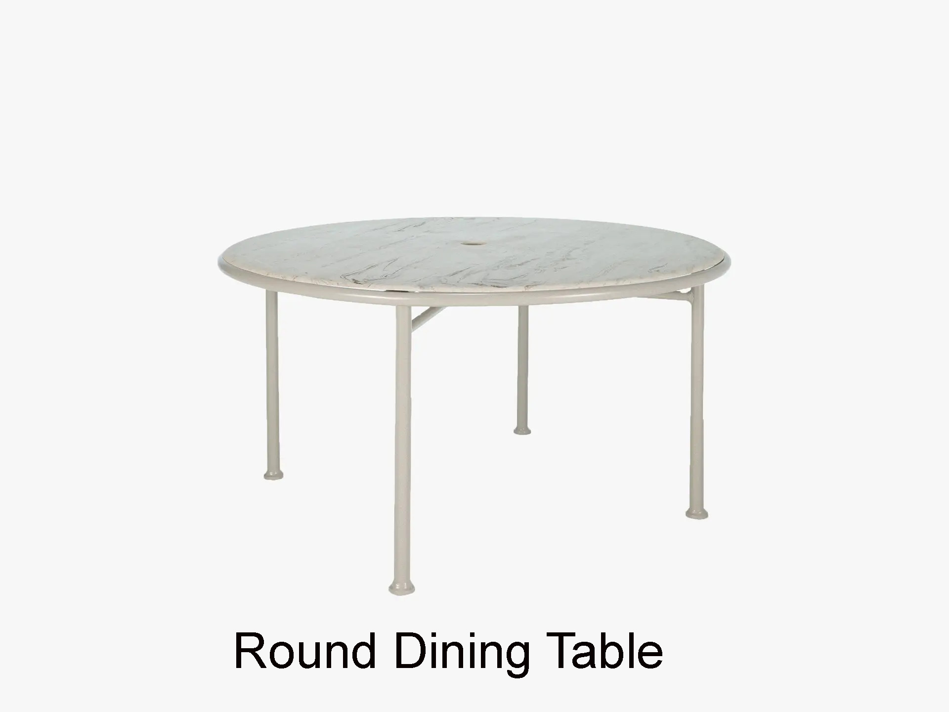 Cantata Collection 48 Inch Round 4-Leg Dining Table by Texacraft
