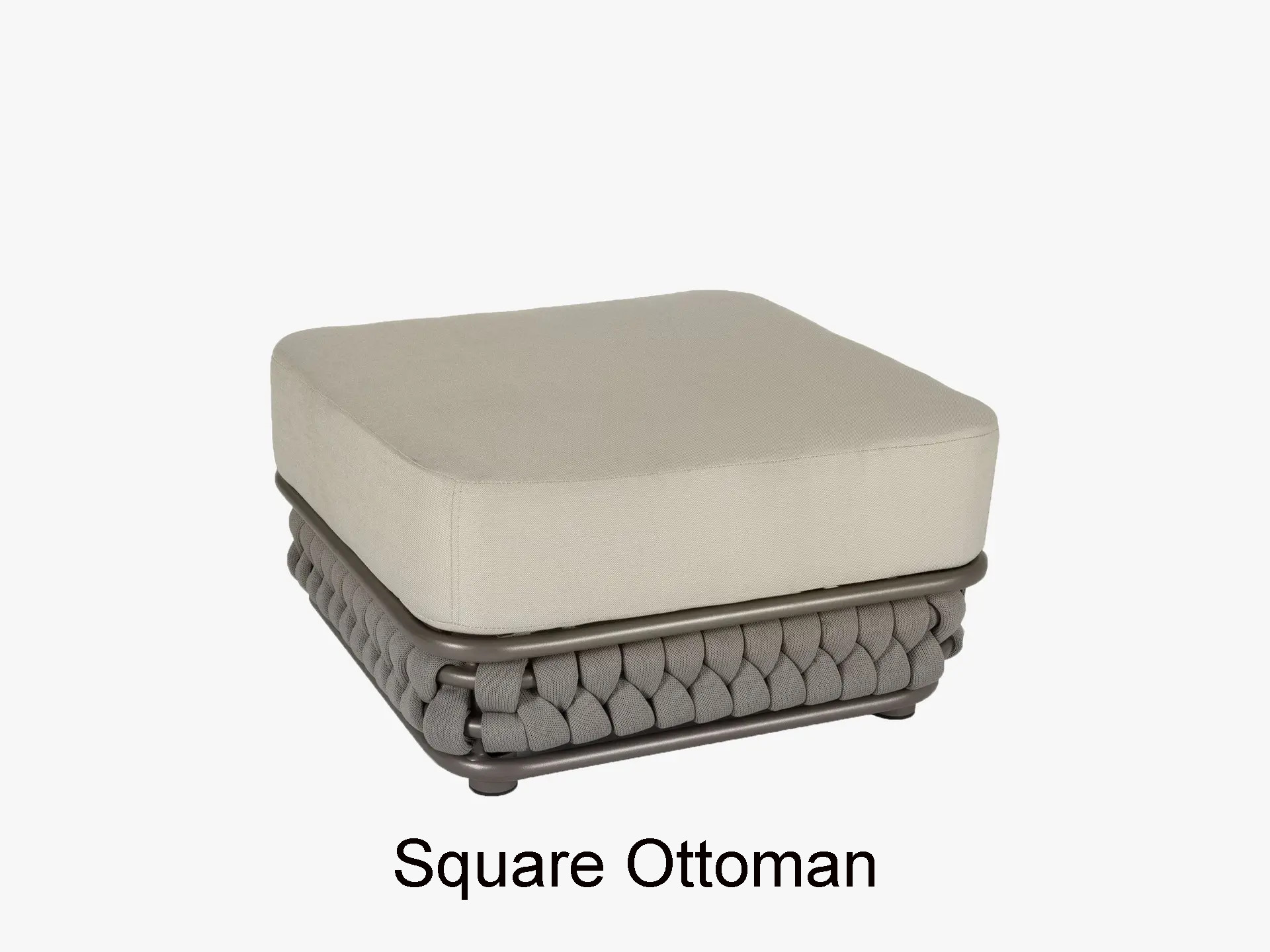 Cantata Collection Square Ottoman by Texacraft