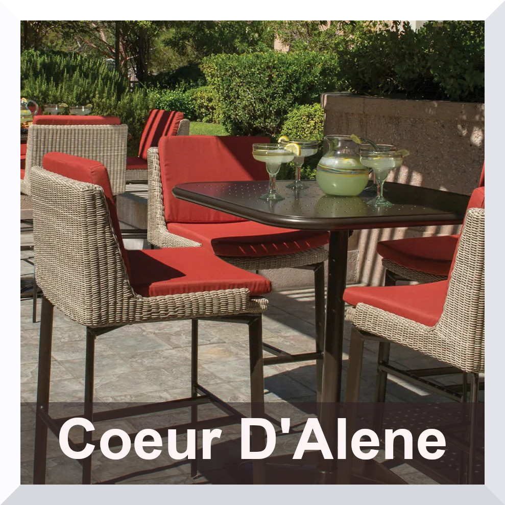 Coeur D'Alene Collection Balcony Height Stools