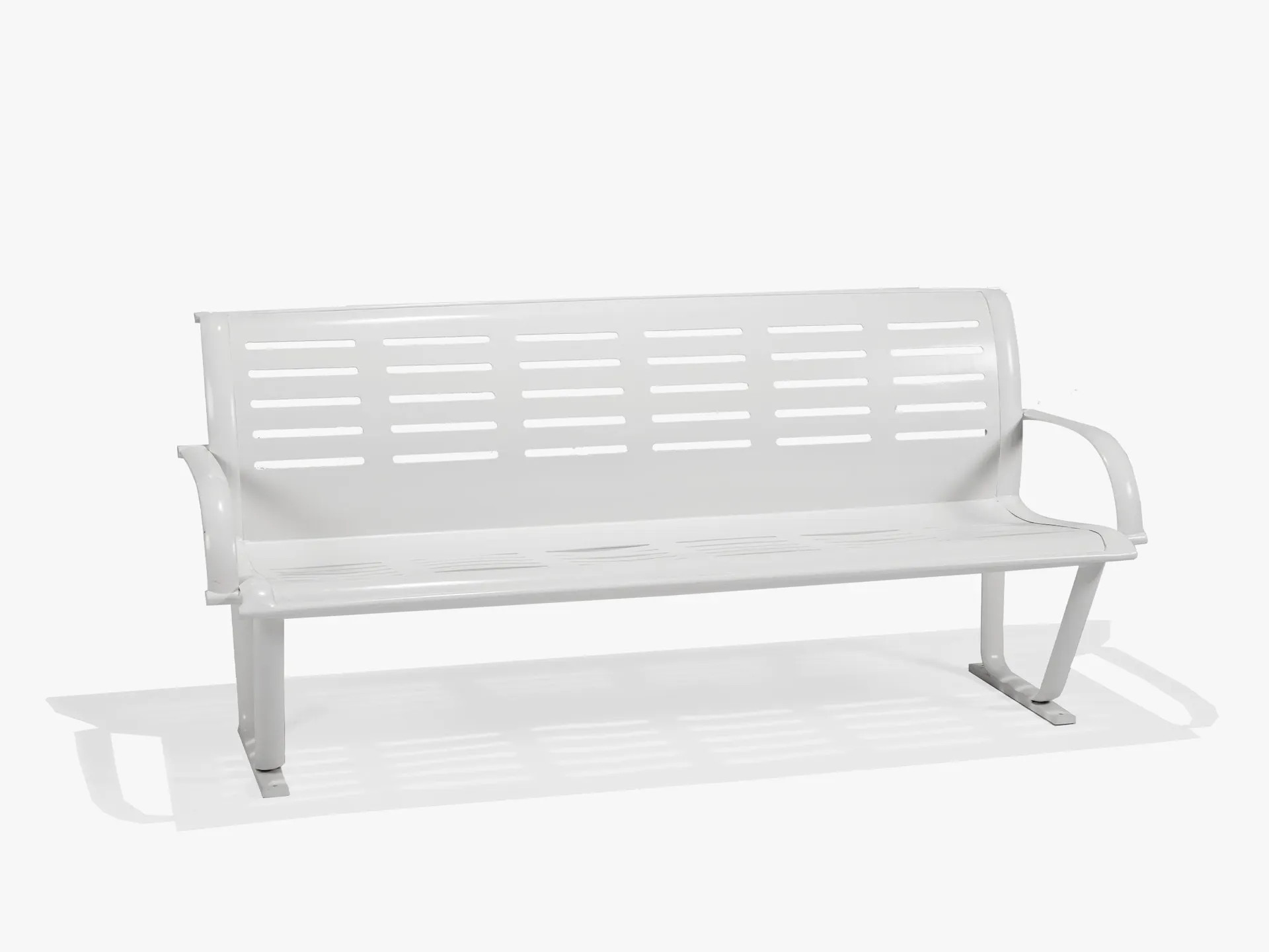 Contemporary Bench with Arms