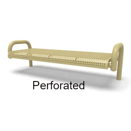 Contemporary Perforated Inground Mounted Flat Bench by Wabash Valley